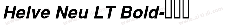 Helve Neu LT Bold字体转换